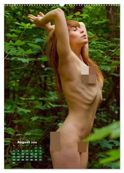 Produktbild: Nackt im Grunewald (hochwertiger Premium Wandkalender 2026 DIN A2 hoch), Kunstdruck in Hochglanz