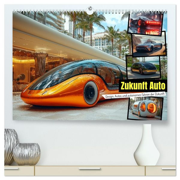 Produktbild: Zukunft Auto - Design, Autos und autonomes Fahren der Zukunft (hochwertiger Premium Wandkalender 2026 DIN A2 quer), Kunstdruck in Hochglanz