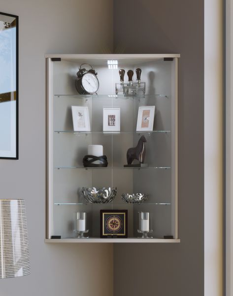 Produktbild: H&auml;ngevitrine Wandvitrine Eckvitrine Vecko