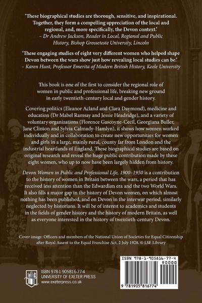 Produktbild: Devon Women in Public and Professional Life, 1900-1950