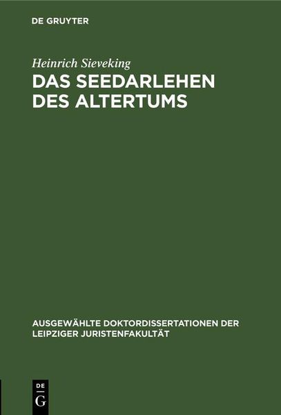 Produktbild: Das Seedarlehen des Altertums