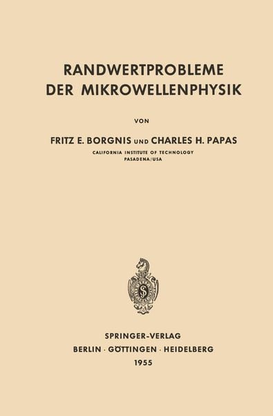 Produktbild: Randwertprobleme der Mikrowellenphysik