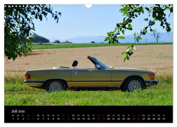 Produktbild: Mercedes SL W107 - zeitlose Eleganz (Wandkalender 2026 DIN A3 quer), CALVENDO Monatskalender