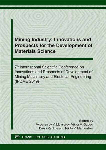 Produktbild: Mining Industry: Innovations and Prospects for the Development of Materials Science