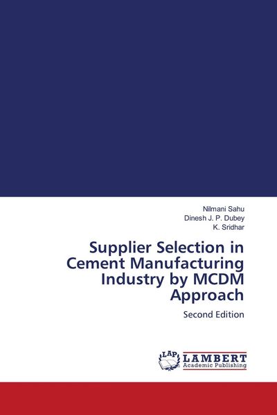 Produktbild: Supplier Selection in Cement Manufacturing Industry by MCDM Approach