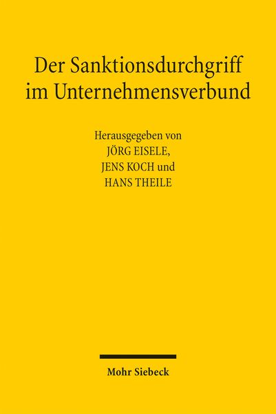 Produktbild: Der Sanktionsdurchgriff im Unternehmensverbund