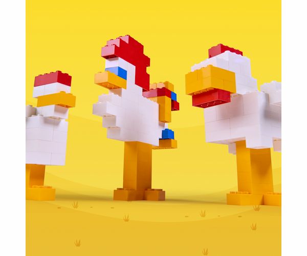 Produktbild: Simba 104118898 - Blox Steine in Dose, Konstruktionsspielzeug, 100, gelb