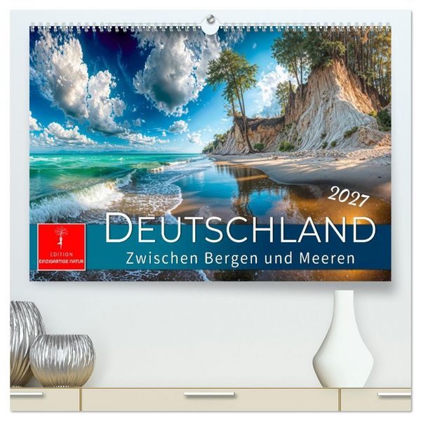 Produktbild: Deutschland - zwischen Bergen und Meeren (hochwertiger Premium Wandkalender 2027 DIN A2 quer), Kunstdruck in Hochglanz