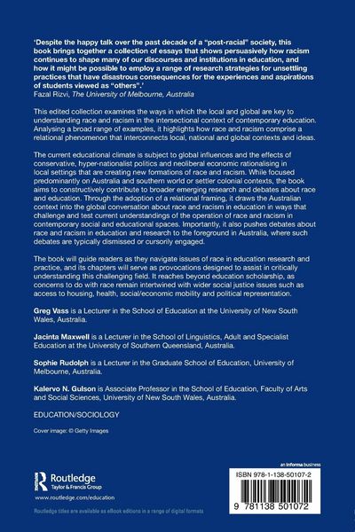 Produktbild: The Relationality of Race in Education Research