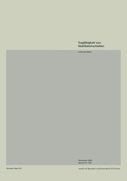 Produktbild: Tragf&auml;higkeit von Stahlbetonscheiben