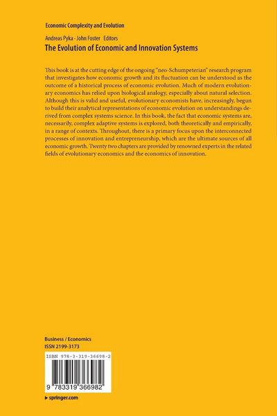 Produktbild: The Evolution of Economic and Innovation Systems