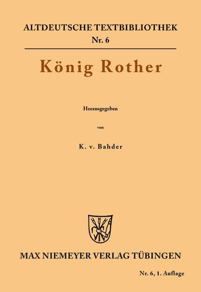 König Rother, Taschenbuch von , De Gruyter, 9783110483758