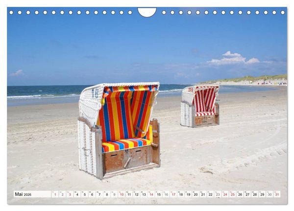 Produktbild: Amrum &ndash; Trauminsel in der Nordsee (Wandkalender 2026 DIN A4 quer), CALVENDO Monatskalender