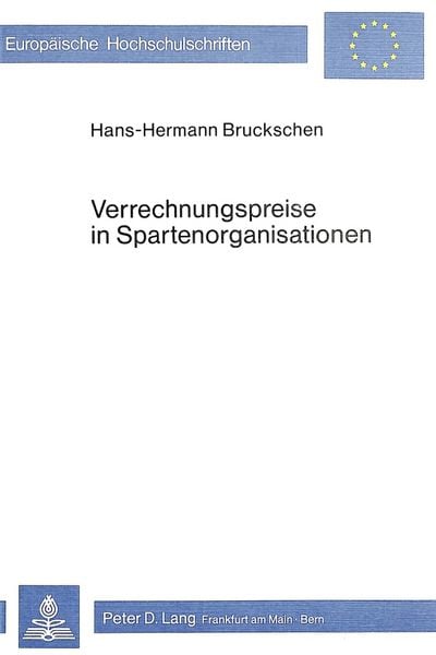 Produktbild: Verrechnungspreise in Spartenorganisationen