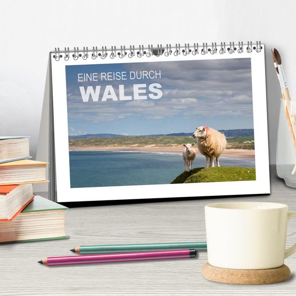 Produktbild: Eine Reise durch Wales (Tischkalender 2026 DIN A5 quer), CALVENDO Monatskalender