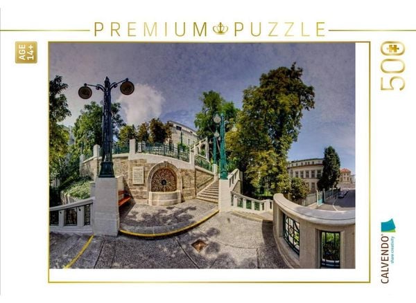 CALVENDO Puzzle Strudlhofstiege am Alsergrund | 500 Teile Lege-Größe 48 × 36 cm Foto-Puzzle für Erwachsene