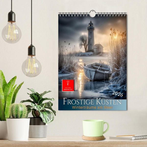 Produktbild: Frostige K&uuml;sten - Wintertr&auml;ume am Meer (Wandkalender 2026 DIN A4 hoch), CALVENDO Monatskalender