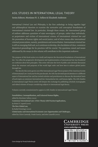 Produktbild: International Criminal Law and Philosophy