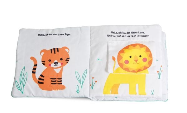 Produktbild: Mein Kuschel-Klappen-Stoffbuch. Welches Tier versteckt sich hier? Wilde Tiere