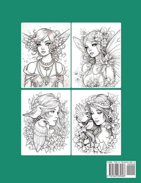 Produktbild: Fairy woman coloring book for inmates