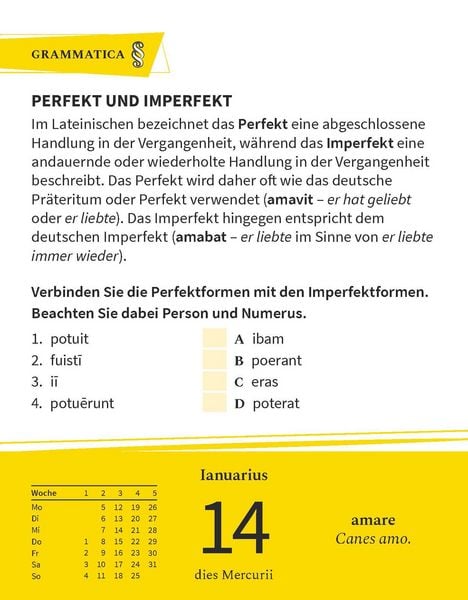 Produktbild: Langenscheidt Sprachkalender Latein 2026