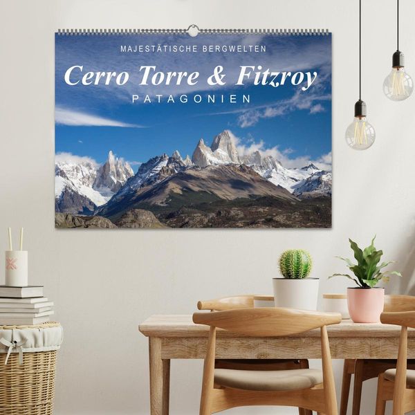 Produktbild: Majest&auml;tische Bergwelten Cerro Torre & Fitzroy Patagonien (Wandkalender 2026 DIN A2 quer), CALVENDO Monatskalender