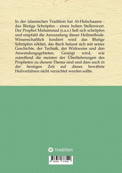 Produktbild: Al-Hidschaama Das Blutige Schr&ouml;pfen