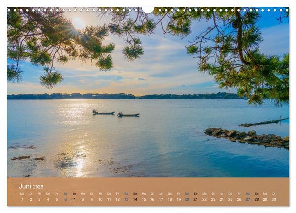 Produktbild: Die Bretagne - Sonne und das Meer (Wandkalender 2026 DIN A3 quer), CALVENDO Monatskalender