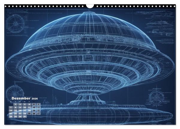 Produktbild: Steampunk - Blaupausen (Wandkalender 2026 DIN A3 quer), CALVENDO Monatskalender
