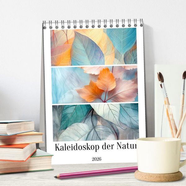 Produktbild: Kaleidoskop der Natur (Tischkalender 2026 DIN A5 hoch), CALVENDO Monatskalender