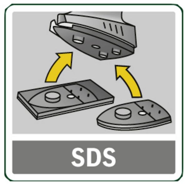 Produktbild: Schleifplatte f&uuml;r PSM 200 AE, 2-teilig, dreieckig, SDS, 102 x 92 mm, Klett. Bosch Accessories 2609256D20