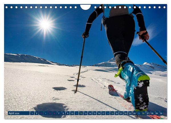 Produktbild: Skimountaineering - Erobere die Berge im Winter (Wandkalender 2026 DIN A4 quer), CALVENDO Monatskalender