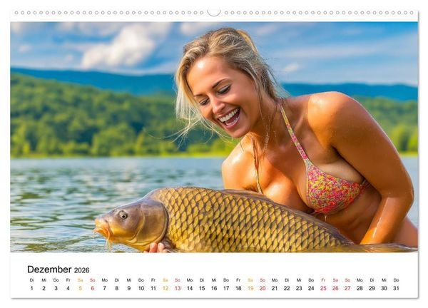 Produktbild: Hei&szlig; auf Karpfen (Wandkalender 2026 DIN A2 quer), CALVENDO Monatskalender
