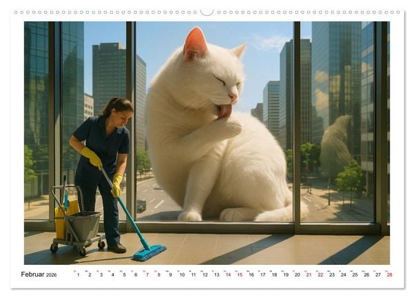 Produktbild: Katzen Weltherrschaft (hochwertiger Premium Wandkalender 2026 DIN A2 quer), Kunstdruck in Hochglanz