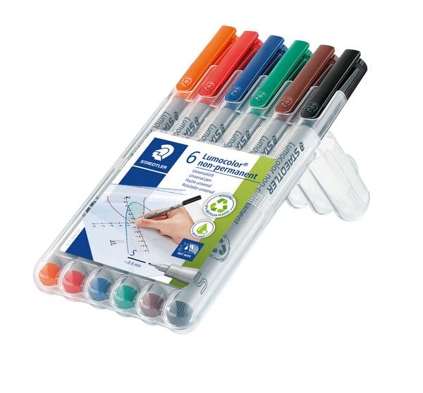 Produktbild: STAEDTLER Mars Lumocolor Schreib- und Zeichbedarf Lumocolor 311 non-permanent Universalstift S, 6er Set