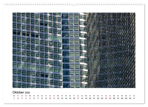 Produktbild: Fassadenpoesie &ndash; Muster & Strukturen aus New York (hochwertiger Premium Wandkalender 2026 DIN A2 quer), Kunstdruck in Hochglanz