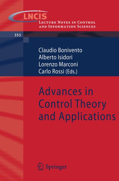Produktbild: Advances in Control Theory and Applications