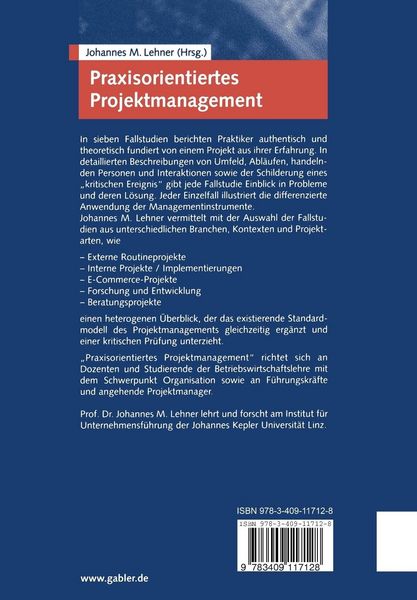 Produktbild: Praxisorientiertes Projektmanagement