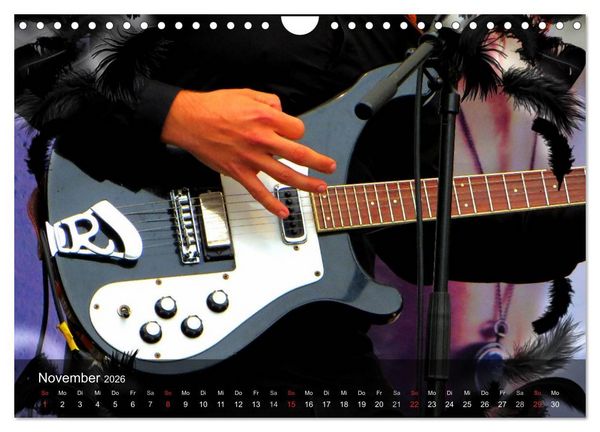 Produktbild: Rockgitarren Power (Wandkalender 2026 DIN A4 quer), CALVENDO Monatskalender