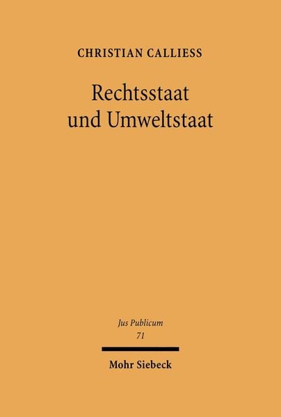 Produktbild: Rechtsstaat und Umweltstaat