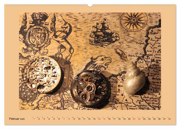 Produktbild: Uhr-Werk-Kunst (hochwertiger Premium Wandkalender 2026 DIN A2 quer), Kunstdruck in Hochglanz