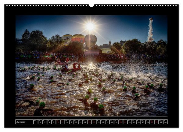 Produktbild: TRIATHLON Impressionen (hochwertiger Premium Wandkalender 2026 DIN A2 quer), Kunstdruck in Hochglanz