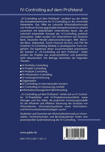 Produktbild: IV-Controlling auf dem Pr&uuml;fstand