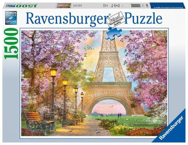 Puzzle Ravensburger Verliebt in Paris 1500 Teile