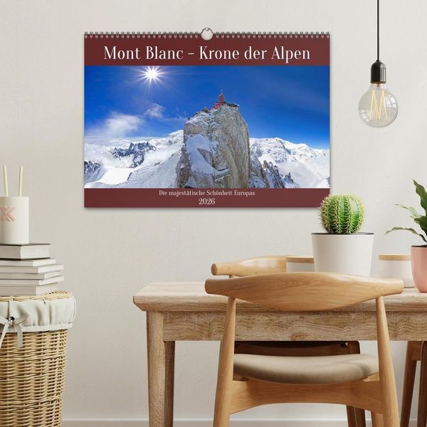 Produktbild: Mont Blanc - Krone der Alpen (Wandkalender 2026 DIN A3 quer), CALVENDO Monatskalender