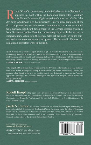 Produktbild: Commentary on the Didache and on 1-2 Clement