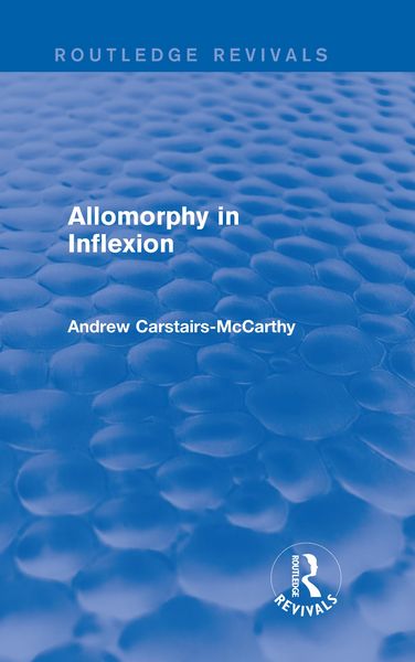 Produktbild: Allomorphy in Inflexion (Routledge Revivals)