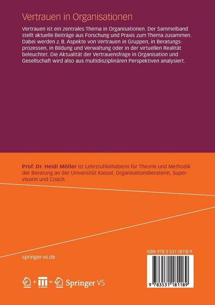 Produktbild: Vertrauen in Organisationen
