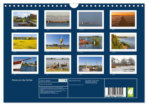 Produktbild: Rund um die Schlei (Wandkalender 2026 DIN A4 quer), CALVENDO Monatskalender