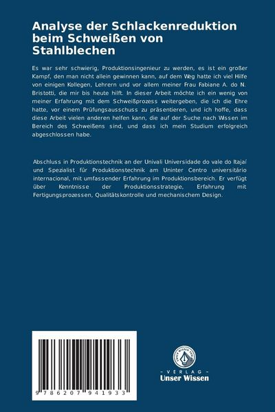 Produktbild: Analyse der Schlackenreduktion beim Schwei&szlig;en von Stahlblechen